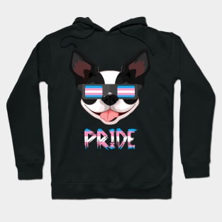 Boston Terriers Transgender Flag Lgbt Hoodie